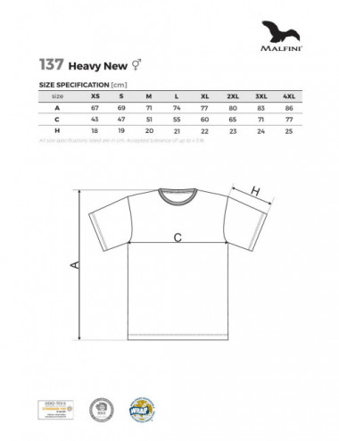 Koszulka unisex heavy new 137 ebony gray Adler Malfini®