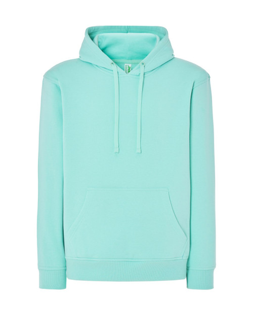 "Stylish Men's Jhk Mint Green Kangaroo Sweatshirt with Logo & Custom 