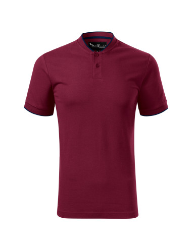 Diamond 273 garnet MALFINI Premium Men`s polo shirt with burgundy print