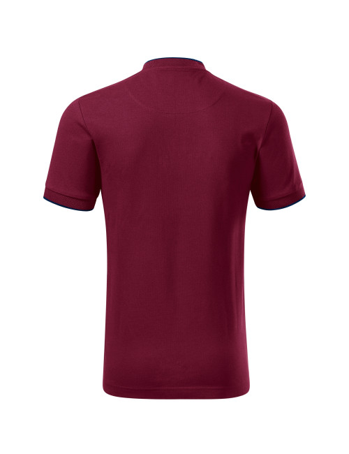 Diamond 273 garnet MALFINI Premium Men`s polo shirt with burgundy print