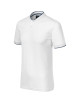 Diamond 273 white MALFINI Premium Men`s polo shirt with logo print and embroidery
