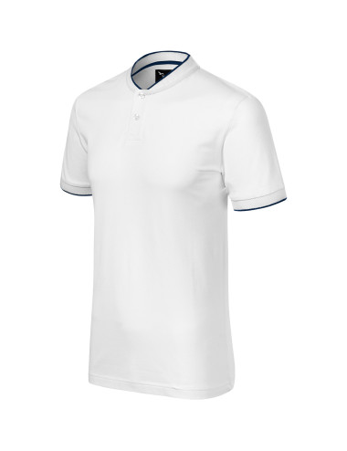 Diamond 273 weißes MALFINI Premium Herren-Poloshirt mit Logo-Print und Stickerei