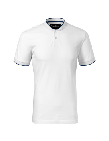Diamond 273 white MALFINI Premium Men`s polo shirt with logo print and embroidery