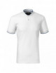 2Diamond 273 biała premium koszulka polo męska Malfini