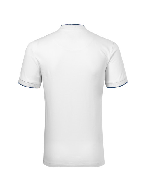 Diamond 273 white MALFINI Premium Men`s polo shirt with logo print and embroidery
