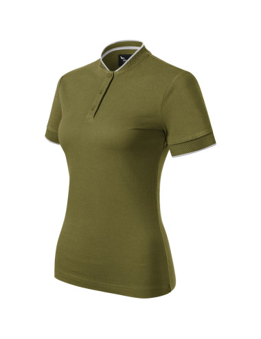 Diamond 274 MALFINI Premium Damen-Poloshirt, avocadogrün, Stickerei
