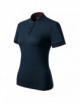 Diamond 274 navy blue premium women`s polo shirt by Malfini