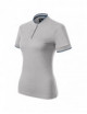 2Diamond 274 silver gray premium koszulka polo damska Malfini