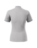 2Diamond 274 silver gray premium women`s polo shirt Malfini