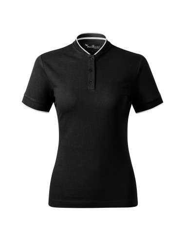Diamond 274 Malfini Women`s polo shirt, black, 100% cotton, print