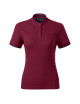 Diamond 274 garnet MALFINI Premium Women`s polo shirt with embroidery print