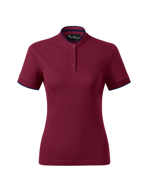 Diamant 274 Granat MALFINI Premium Damen Poloshirt mit Stickdruck