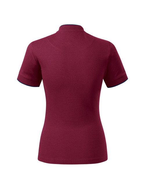Diamant 274 Granat MALFINI Premium Damen Poloshirt mit Stickdruck