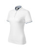Diamond 274 white MALFINI Premium Women`s polo shirt with logo embroidery