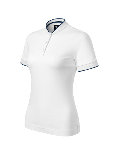 Diamond 274 weißes MALFINI Premium Damen-Poloshirt mit Logo-Stickerei