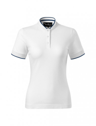 Diamond 274 white premium women`s polo shirt by Malfini