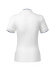 Diamond 274 white MALFINI Premium Women`s polo shirt with logo embroidery