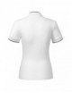2Diamond 274 white premium women`s polo shirt by Malfini