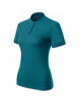 Diamond 274 petrol blue premium women`s polo shirt by Malfini