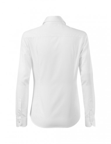 Weißes Premium-Malfini-Hemd „Journey 265“ für Damen