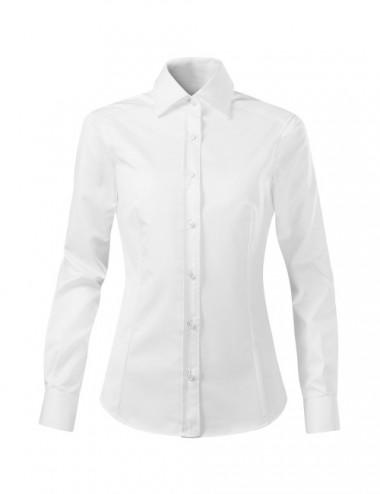 Weißes Premium-Malfini-Hemd „Journey 265“ für Damen