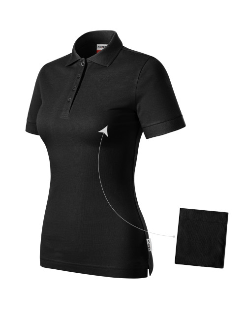 Resist Heavy Polo R21 Poloshirt für Damen in Schwarz von Malfini Rimeck®