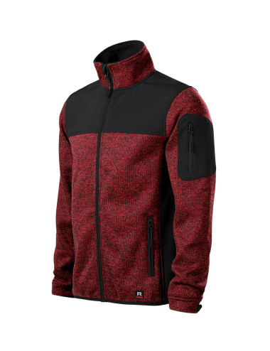 Casual 550 marlboro red men`s softshell knit jacket Malfini Rimeck