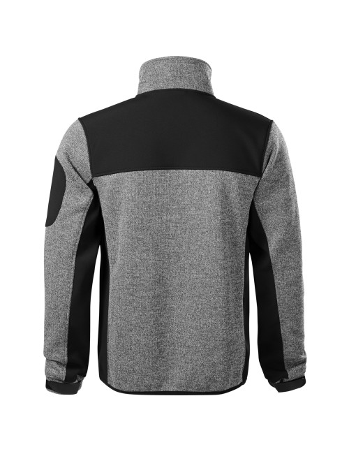 Lässige 550 Herren-Softshelljacke aus hellgrauem Strick von Malfini Rimeck