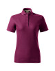 Prime (GOTS) 235 Weißes Damen-Poloshirt mit MALFINI-Firmenlogo-Aufdruck