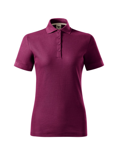 Prime (GOTS) 235 Weißes Damen-Poloshirt mit MALFINI-Firmenlogo-Aufdruck