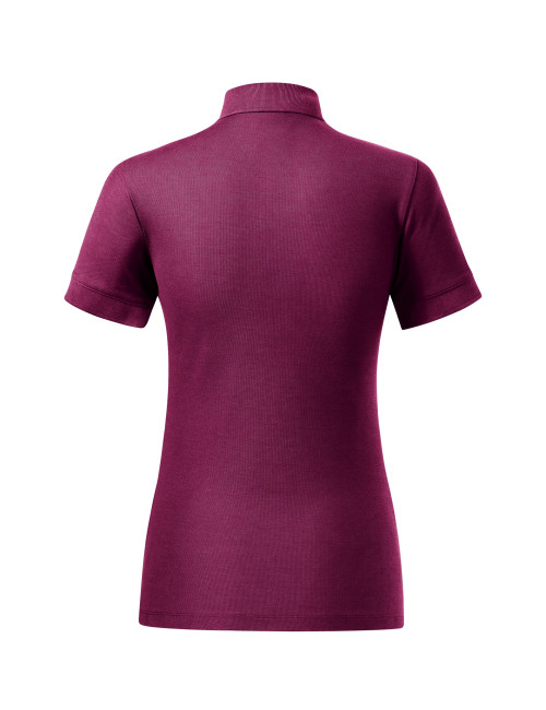 Prime (GOTS) 235 Weißes Damen-Poloshirt mit MALFINI-Firmenlogo-Aufdruck
