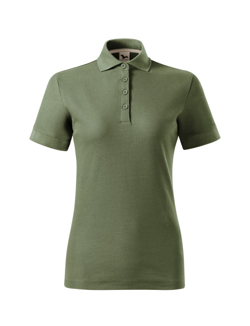 Prime (GOTS) 235 khaki MALFINI women`s military polo shirt