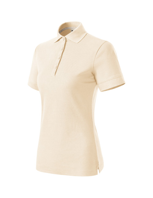 Prime (GOTS) 235 almond MALFINI women`s polo shirt, interesting color