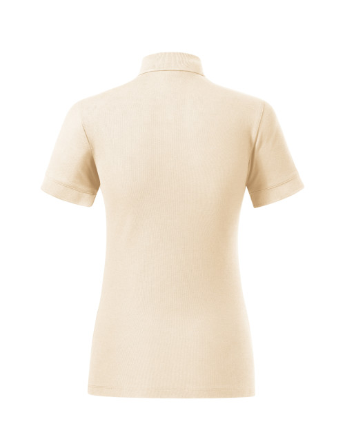 Prime (GOTS) 235 almond MALFINI women`s polo shirt, interesting color