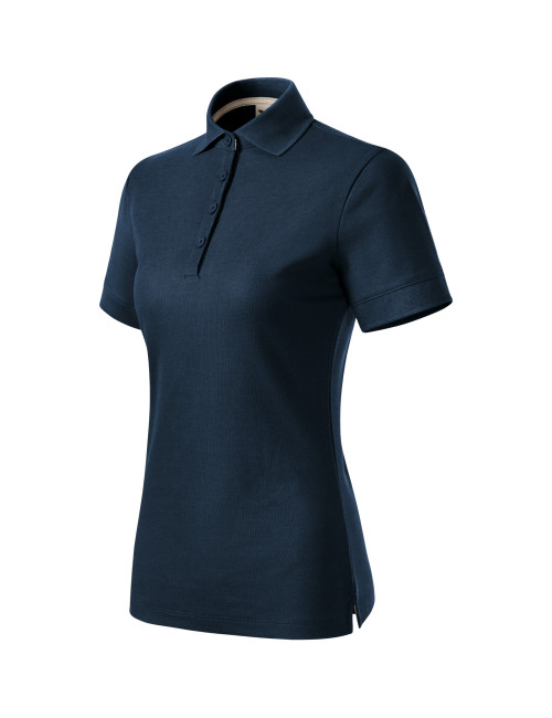 Prime 235 navy blue organic cotton MALFINI women`s polo shirt