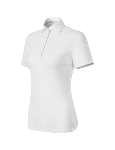 Prime (GOTS) 235 Weißes MALFINI-Poloshirt für Damen, Bio-Baumwolle