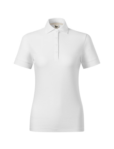 Prime (GOTS) 235 Women`s white MALFINI polo shirt, organic cotton