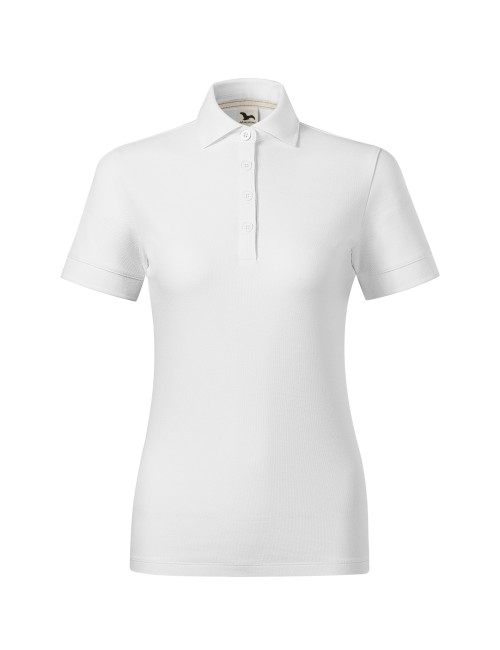 Prime (GOTS) 235 Women`s white MALFINI polo shirt, organic cotton