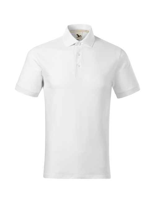 Prime (GOTS) 234 weißes MALFINI Herren-Poloshirt, modernes Design