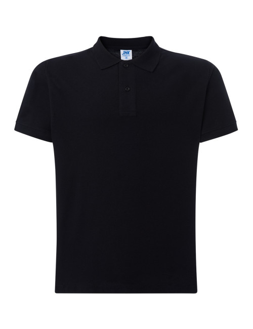 Koszulka polo męska POLO PORA 240 JHK BK - Black