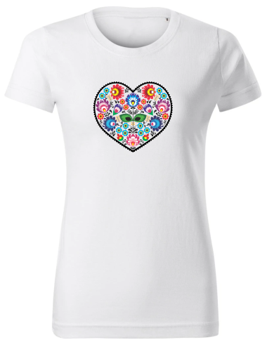 CREATIVE White Women`s T-Shirt with your print, gift idea
