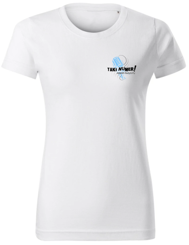 KREATIVES weißes Damen-T-Shirt mit Ihrem Aufdruck