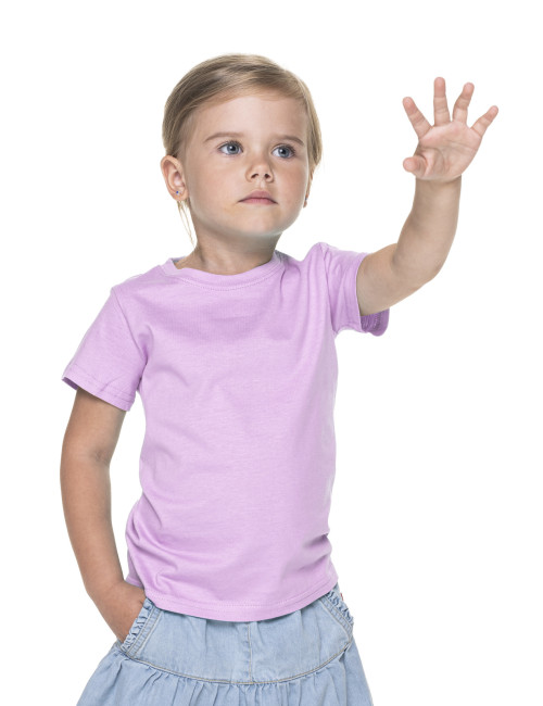 Promostars Kinder-T-Shirt STANDARD KID 150 HELLROSA mit Aufdruck