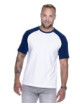 2Herren-Kreuzfahrt-T-Shirt weiß/marineblau Promostars
