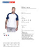 Promostars men`s t-shirt CRUISE WHITE/NAVY embroidered logo print