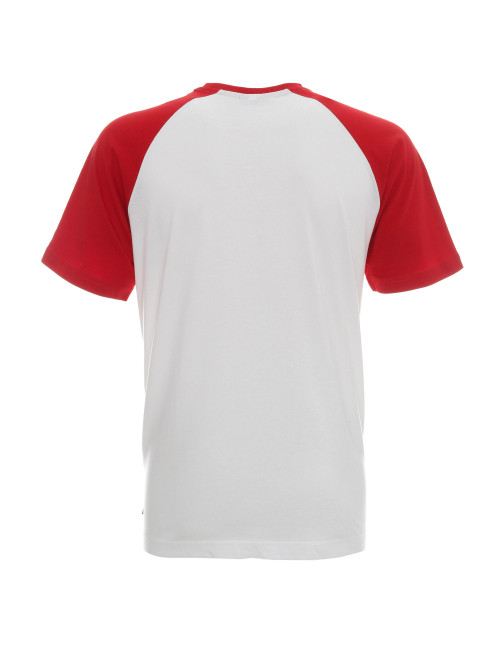 Promostars Herren-T-Shirt CRUISE WHITE/RED mit DTF-DTG-Aufdruck