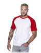 2Herren-Kreuzfahrt-T-Shirt weiß/rot Promostars