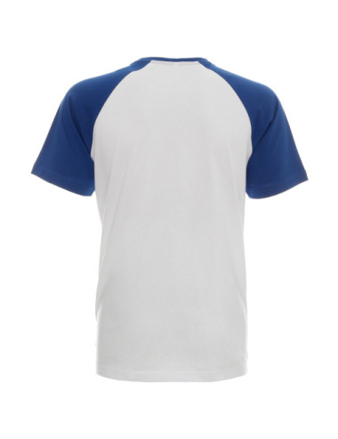 Herren-Kreuzfahrt-T-Shirt weiß/kornblumenblau Promostars