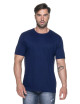 Promostars HEAVY MEN`S T-SHIRT 170 NAVY BLUE mit Siebdruck und Stickerei