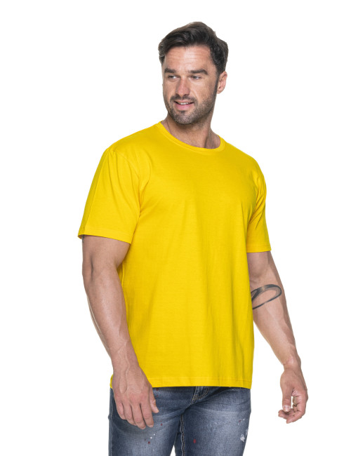 Promostars HEAVY Men`s T-SHIRT 170 YELLOW embroidery print silkscreen logo